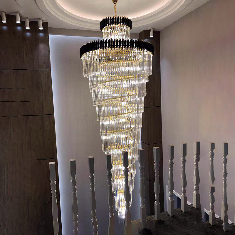 Aria Cascading Crystal Prism Chandelier