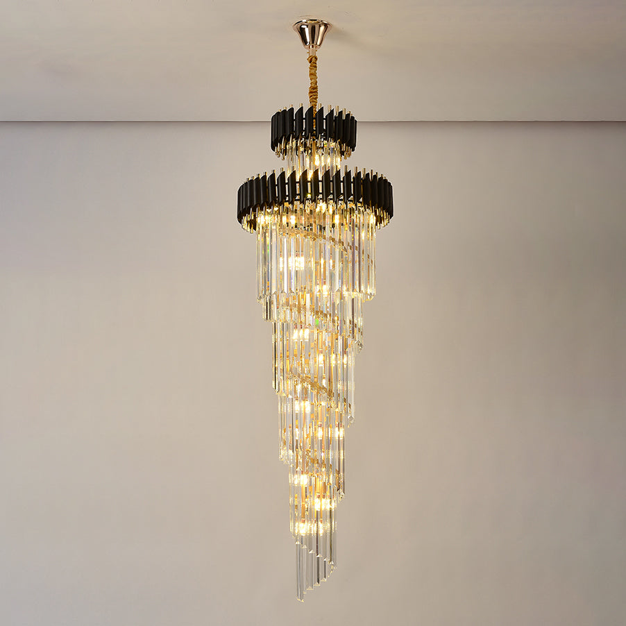 Aria Cascading Crystal Prism Chandelier