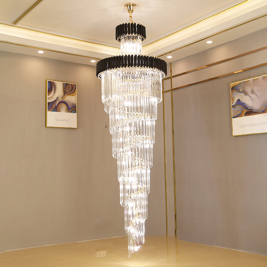 Aria Cascading Crystal Prism Chandelier