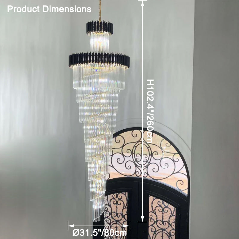 Aria Cascading Crystal Prism Chandelier