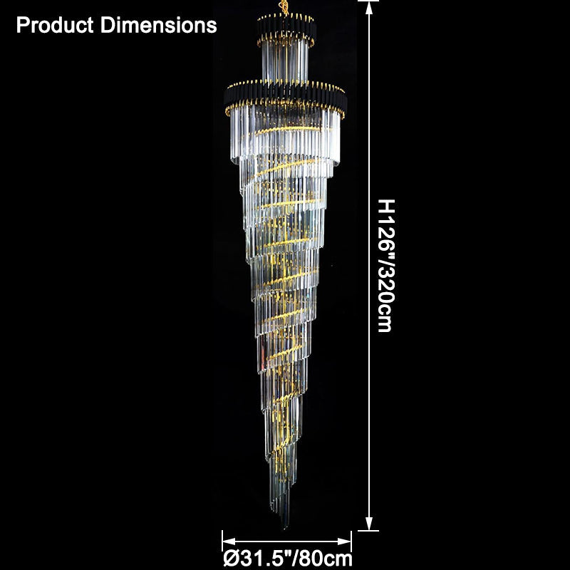 Aria Cascading Crystal Prism Chandelier