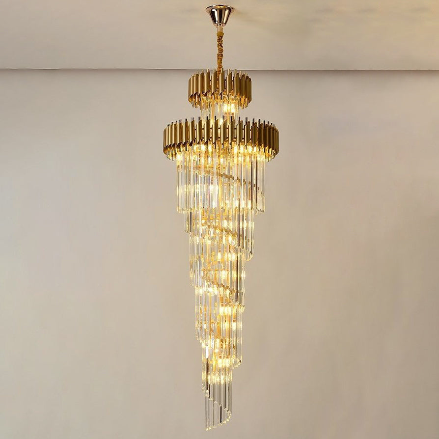 Aria Cascading Crystal Prism Chandelier