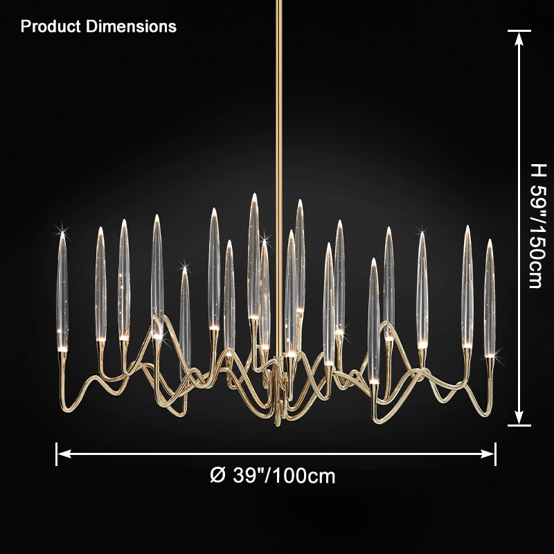 Aria Crystal Candlestick Chandelier