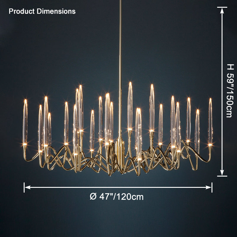 Aria Crystal Candlestick Chandelier