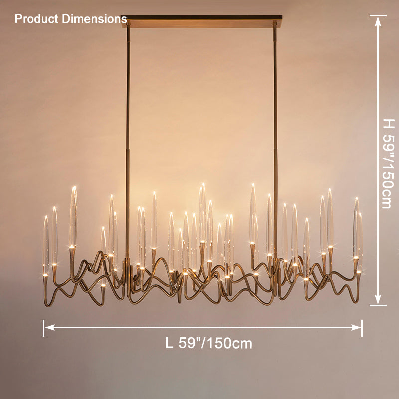 Aria Crystal Candlestick Chandelier