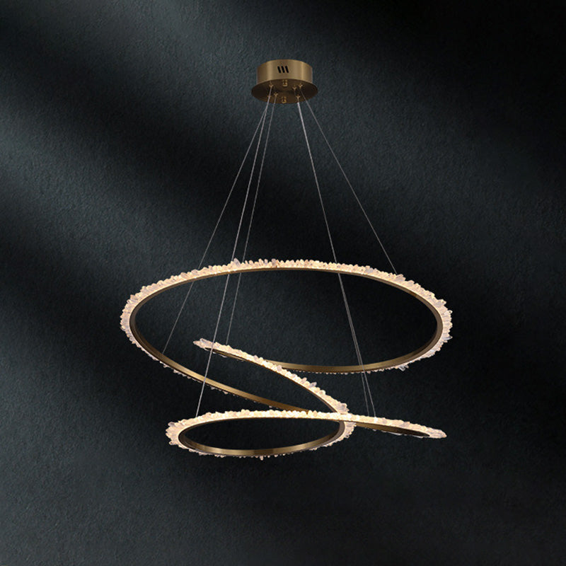 Aria Crystal Infinity Chandelier