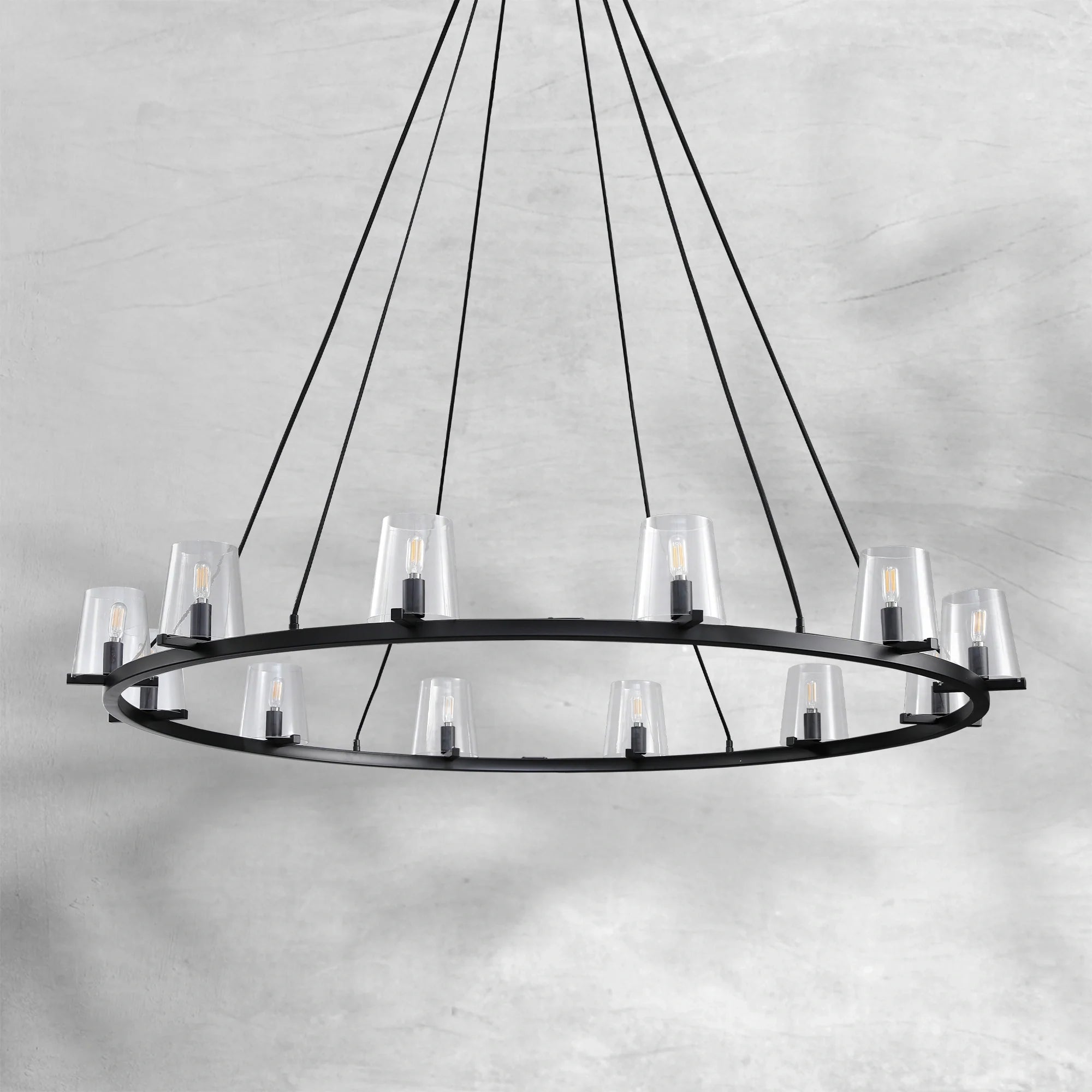 Paricia Glass Round Chandelier 36"48"60"