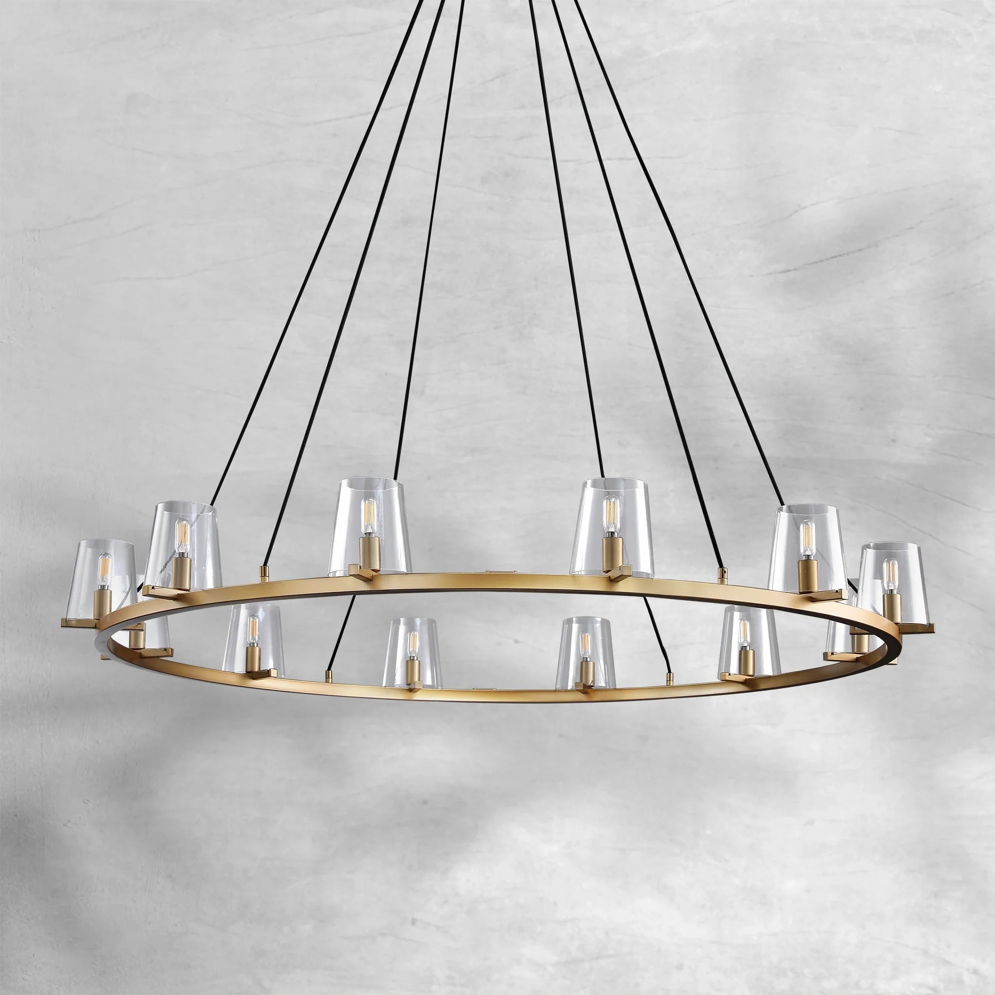Paricia Glass Round Chandelier 36"48"60"