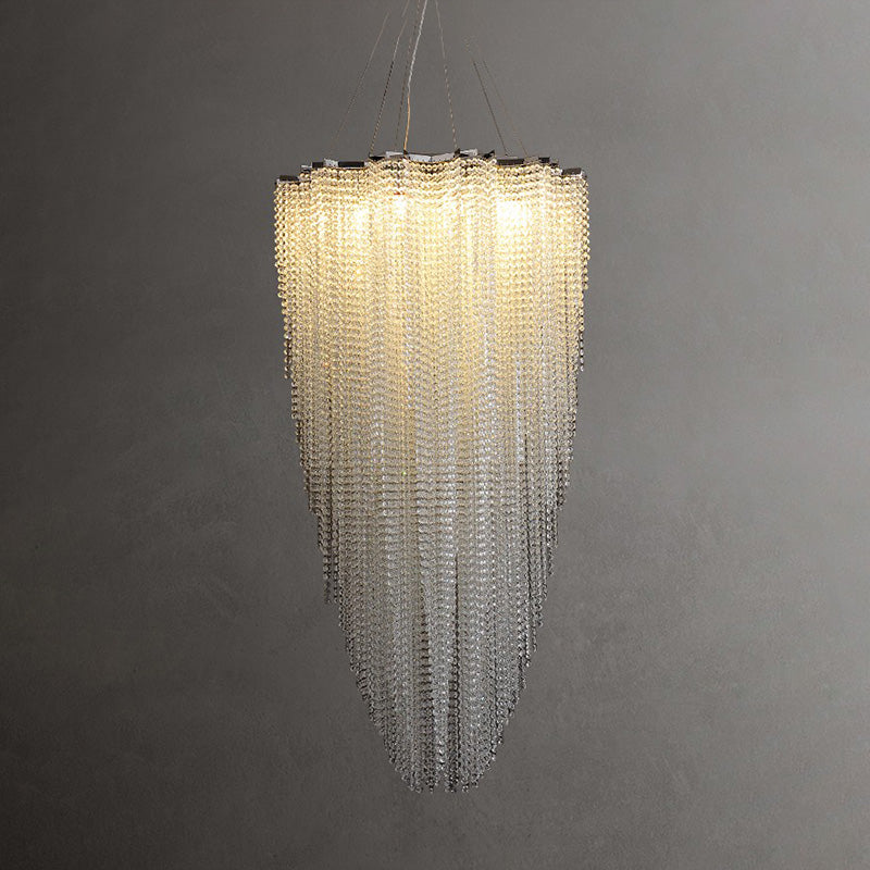 Aria Cascading Crystal Foyer Chandelier