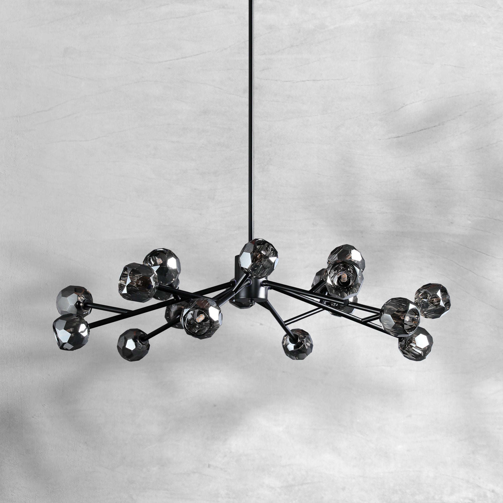 Bille De Crystal Glass Round Chandelier 24"36"48"60"72"