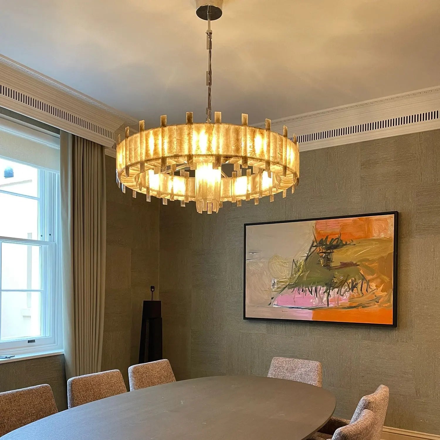 Saturn chandelier