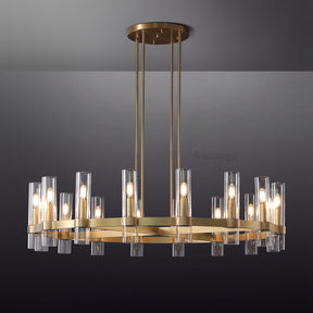 Aria Rachel Round Glass Chandelier