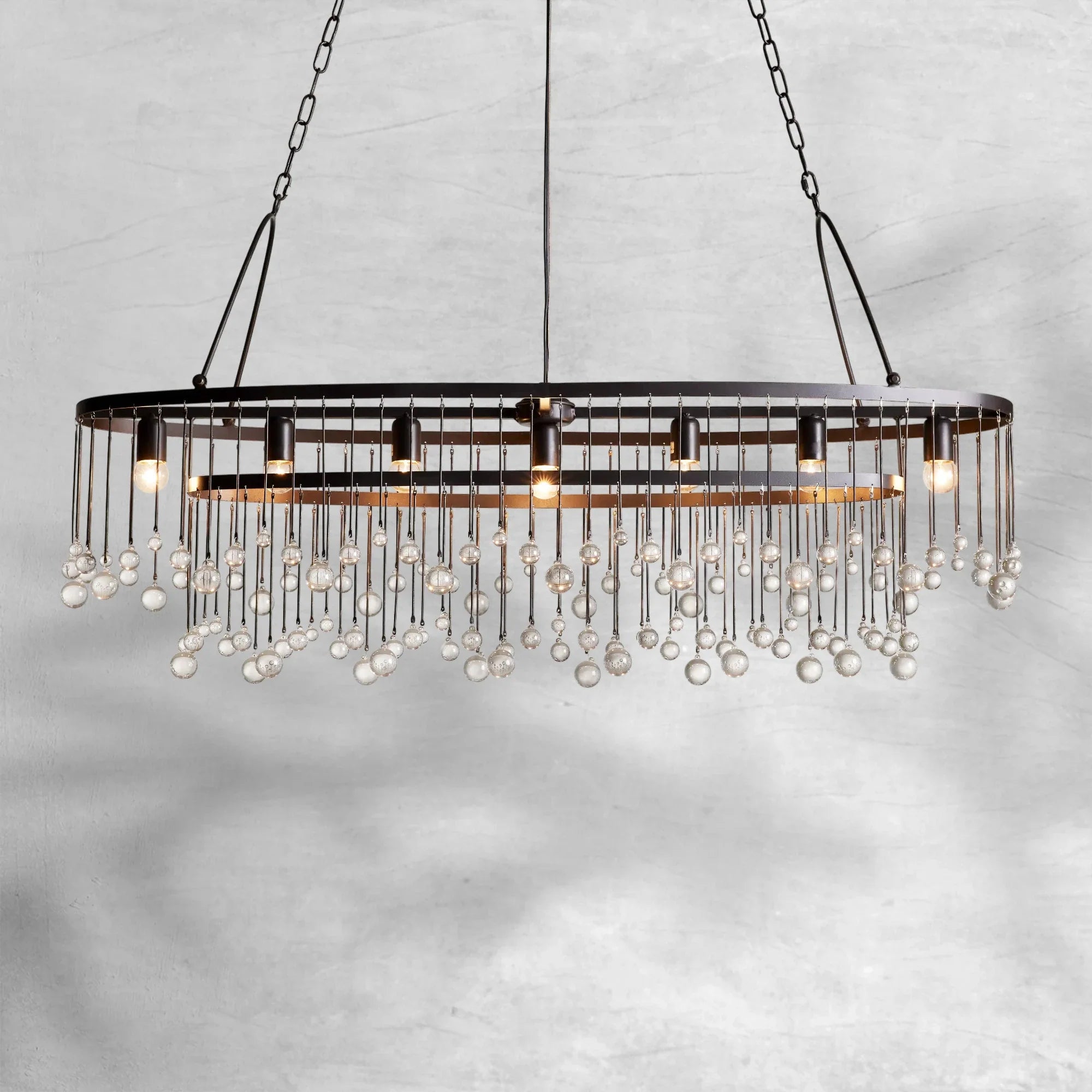 Aubrey 7 Light Oval Chandelier