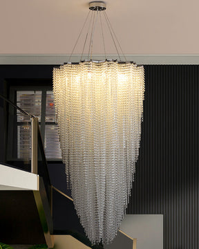 Aria Cascading Crystal Foyer Chandelier