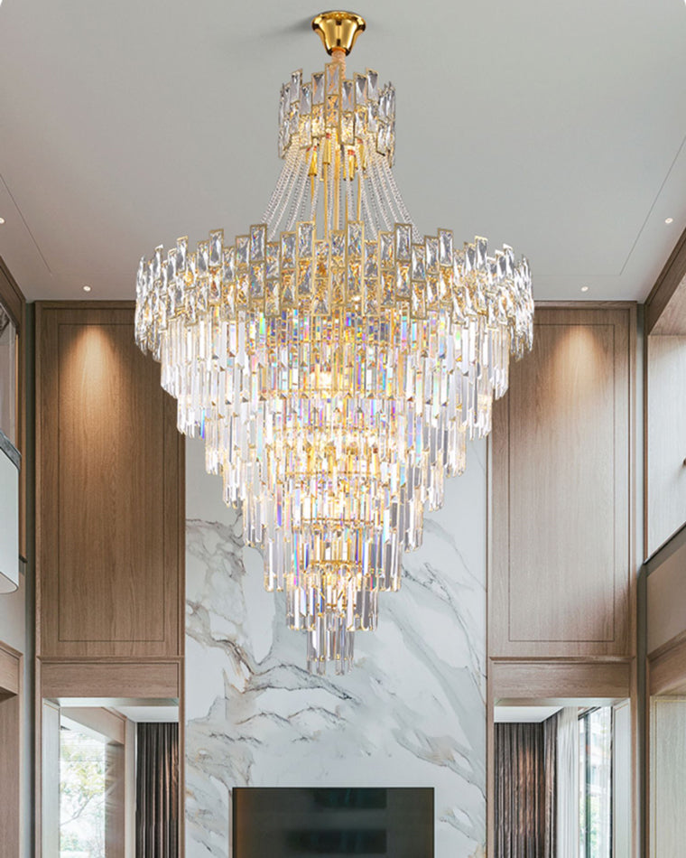 Aria Massive Tiered Crystal Chandelier