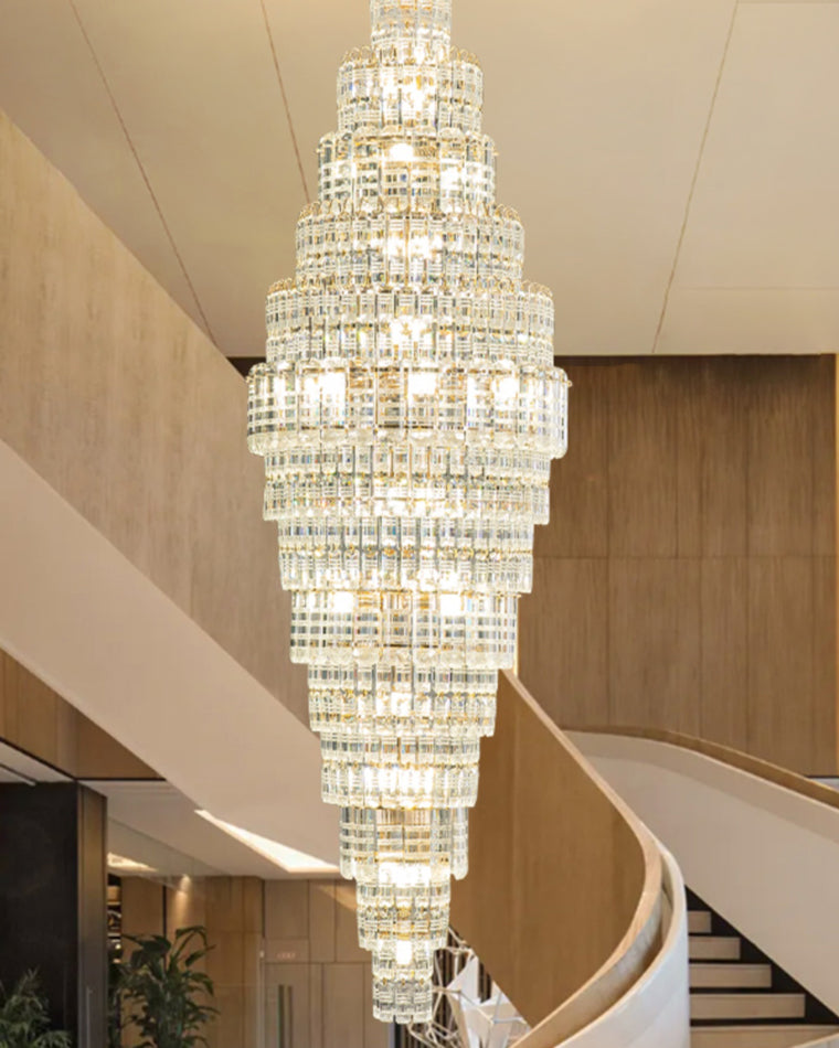 Aria Large Tiered Crystal Chandelier