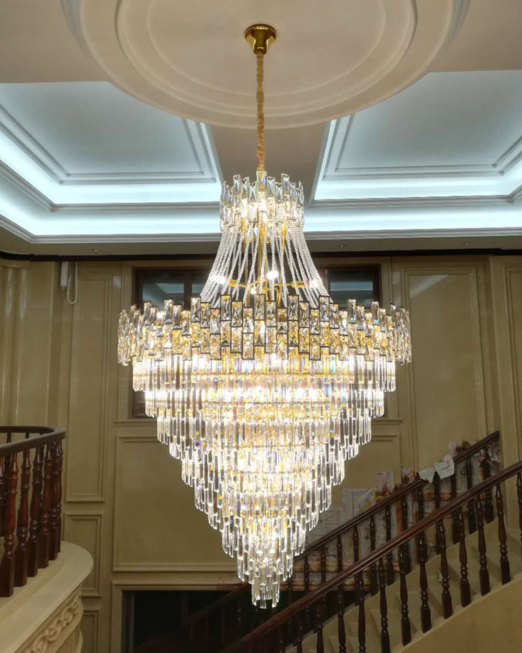 Aria Massive Tiered Crystal Chandelier