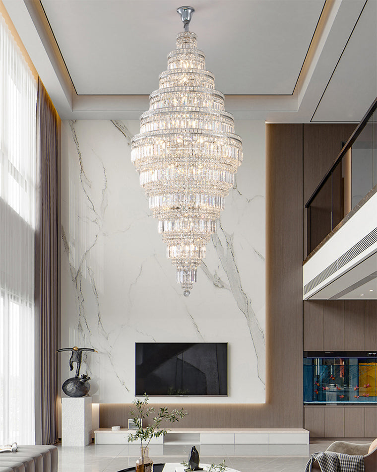 Aria Large Tiered Crystal Chandelier