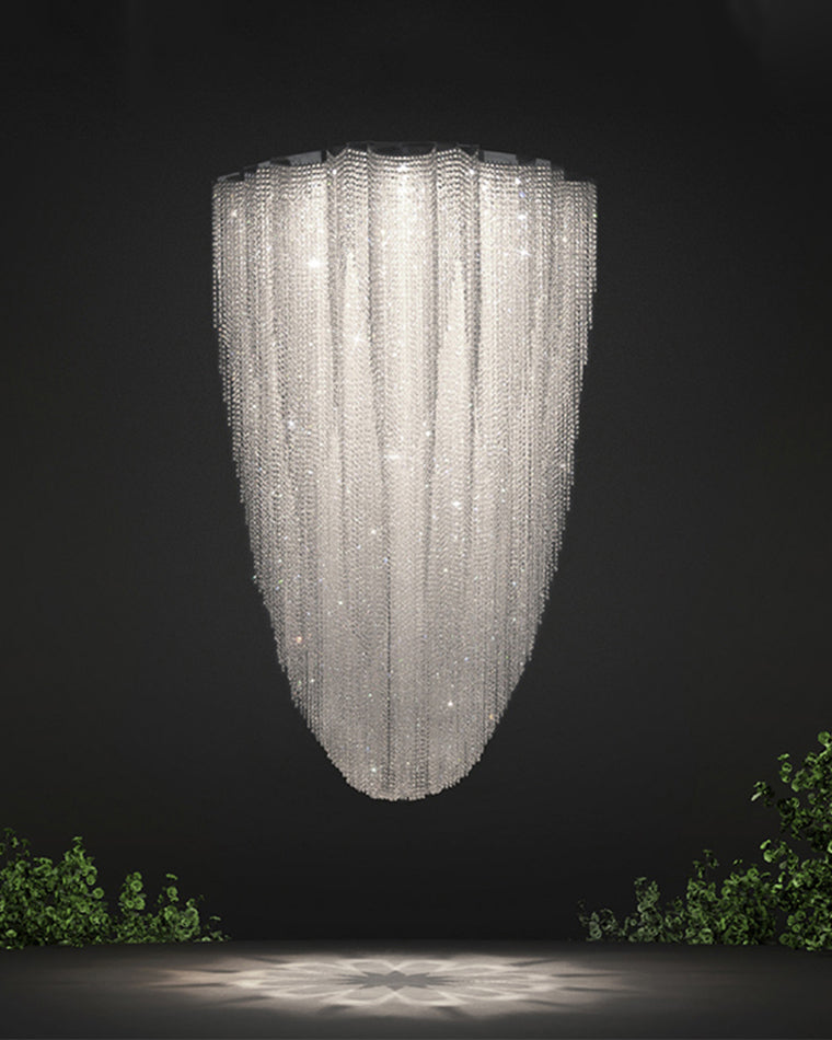 Aria Cascading Crystal Foyer Chandelier