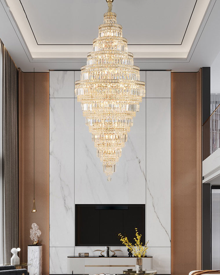 Aria Large Tiered Crystal Chandelier
