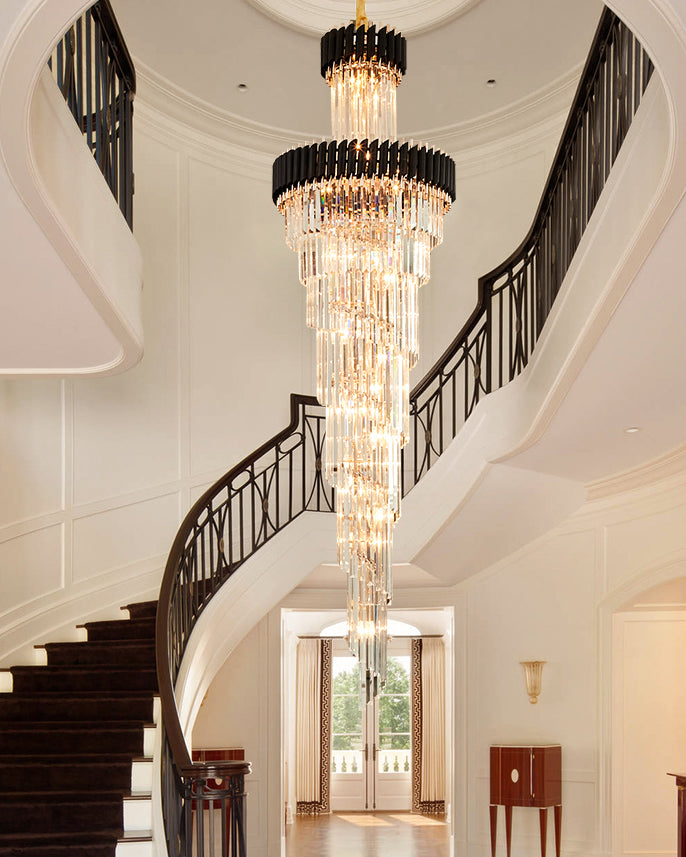 Aria Cascading Crystal Prism Chandelier