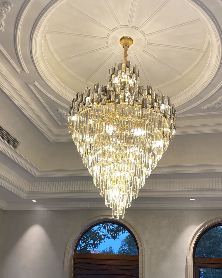 Aria Massive Tiered Crystal Chandelier