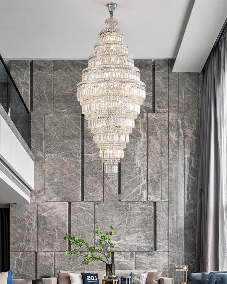 Aria Large Tiered Crystal Chandelier