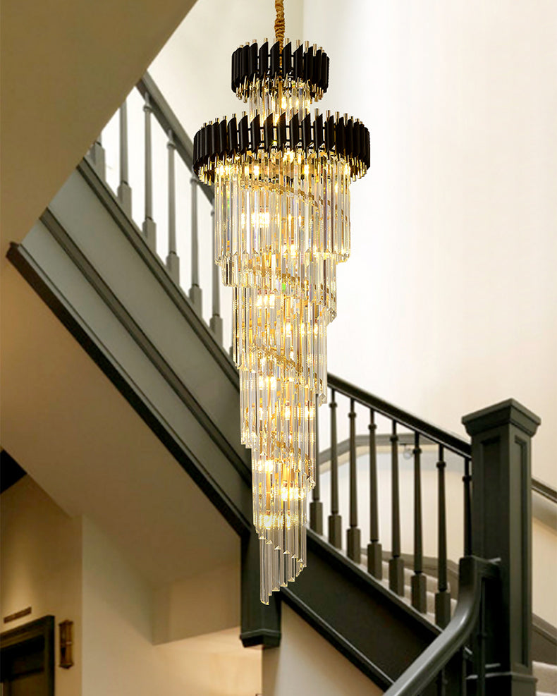 Aria Cascading Crystal Prism Chandelier