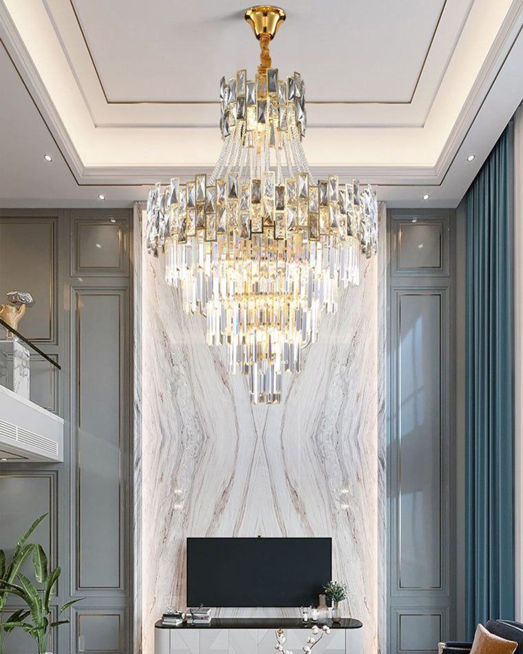 Aria Massive Tiered Crystal Chandelier
