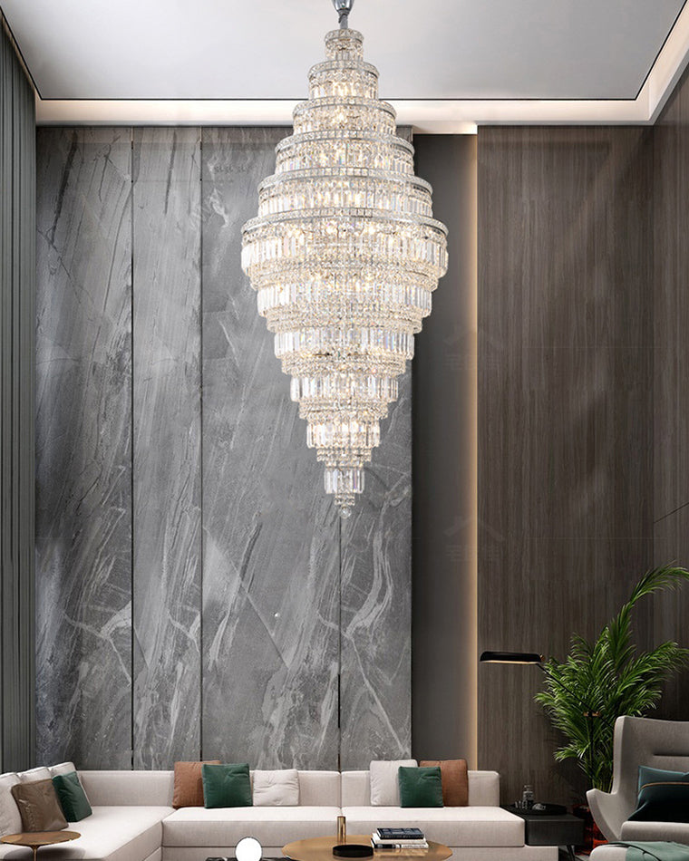 Aria Large Tiered Crystal Chandelier
