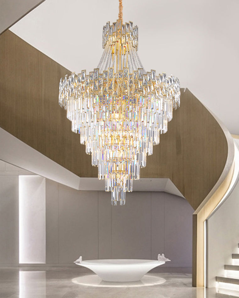 Aria Massive Tiered Crystal Chandelier