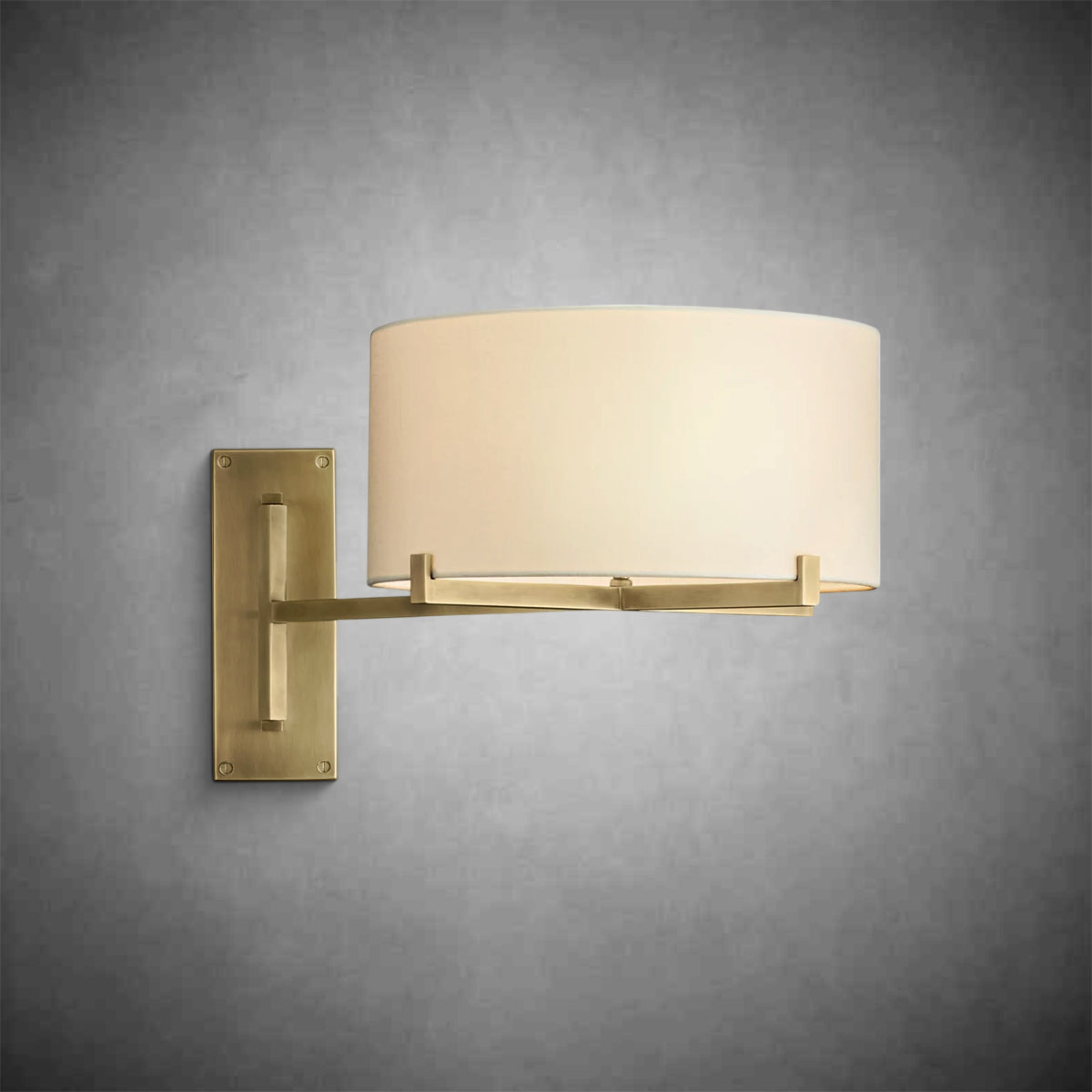 Paul Drum Shade Swing-Arm Sconce