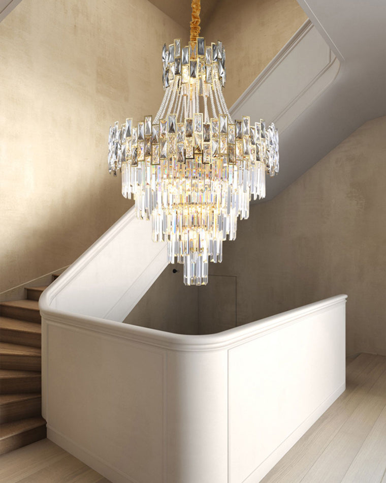 Aria Massive Tiered Crystal Chandelier