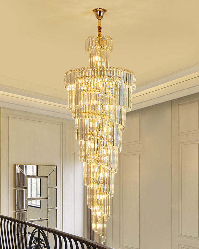 Aria Cascading Crystal Prism Chandelier