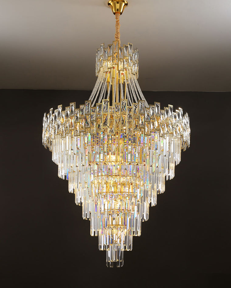 Aria Massive Tiered Crystal Chandelier