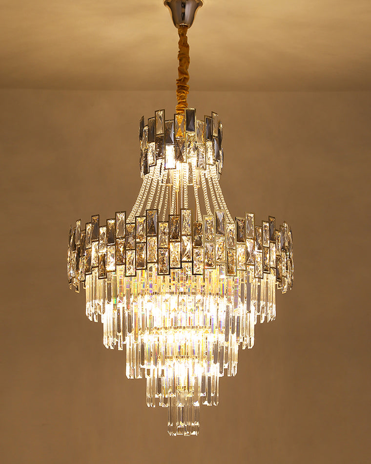 Aria Massive Tiered Crystal Chandelier