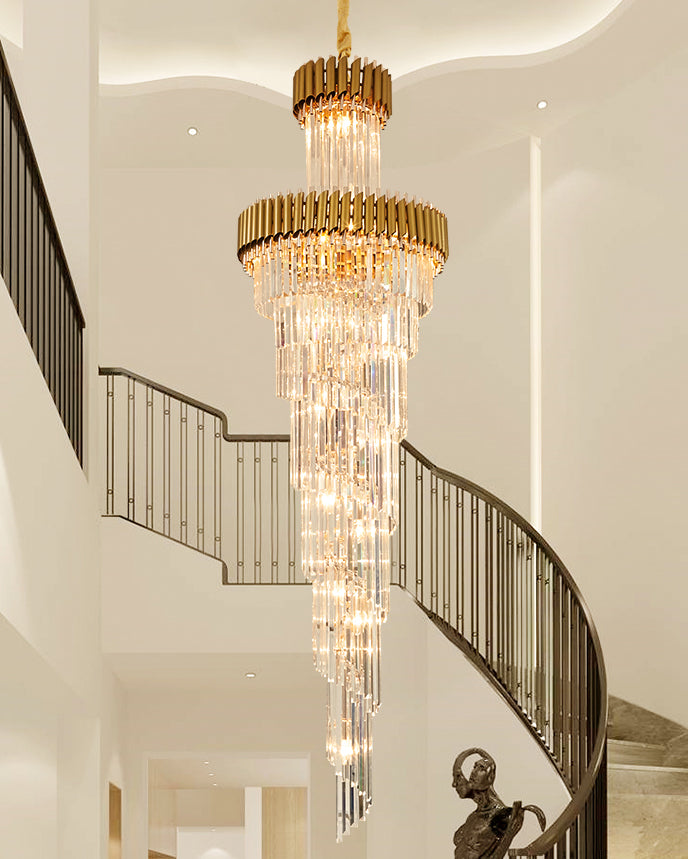 Aria Cascading Crystal Prism Chandelier