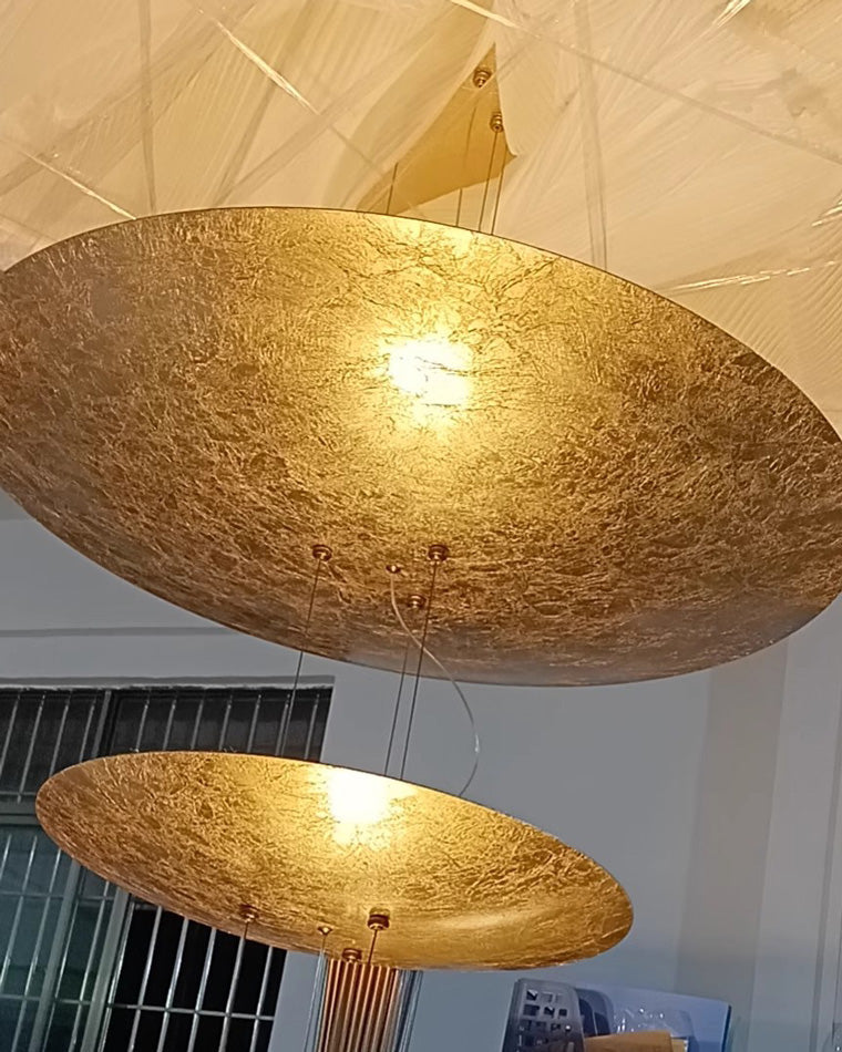 Aria Gold Tiered Discs Chandelier