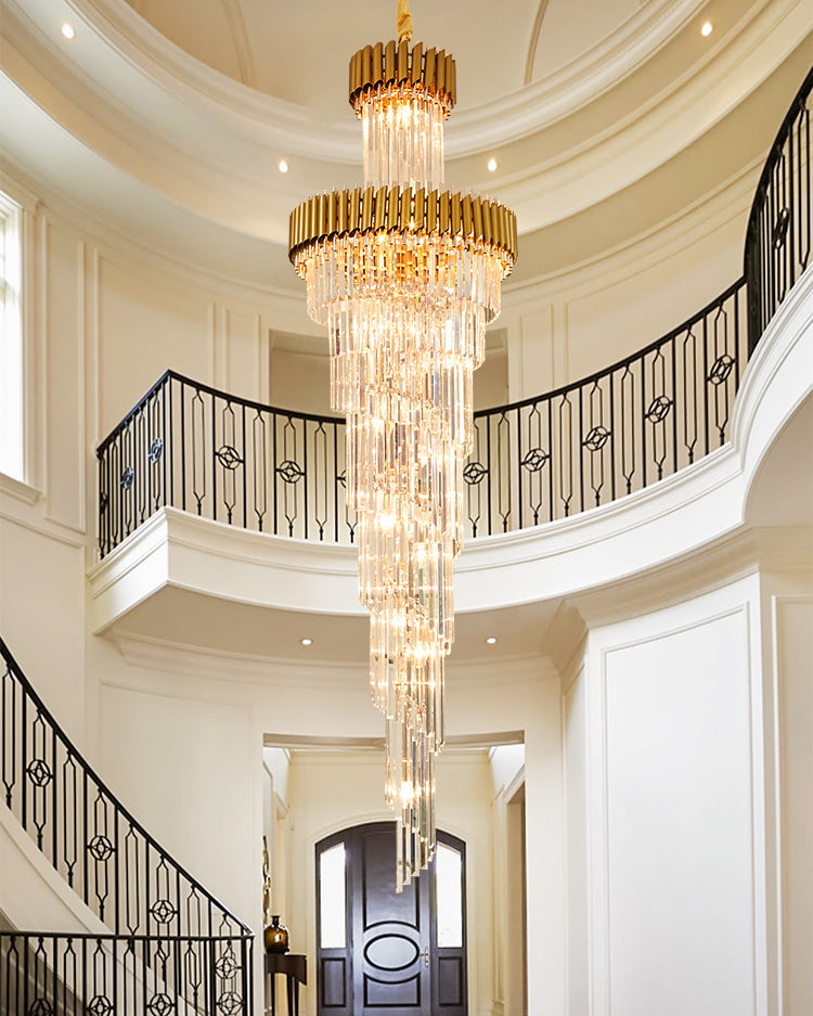 Aria Cascading Crystal Prism Chandelier