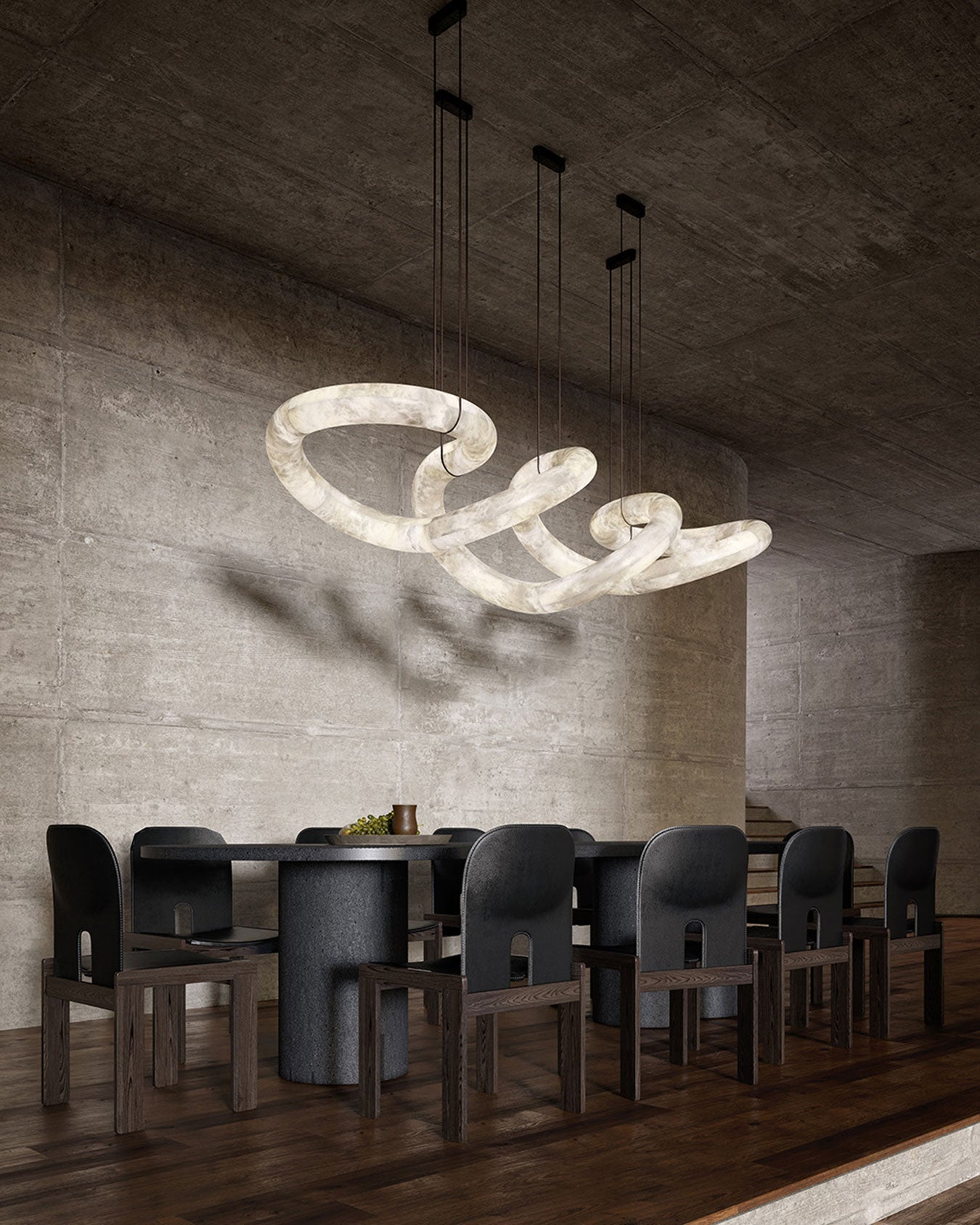 Aria Infinity Massive Alabaster Chandelier