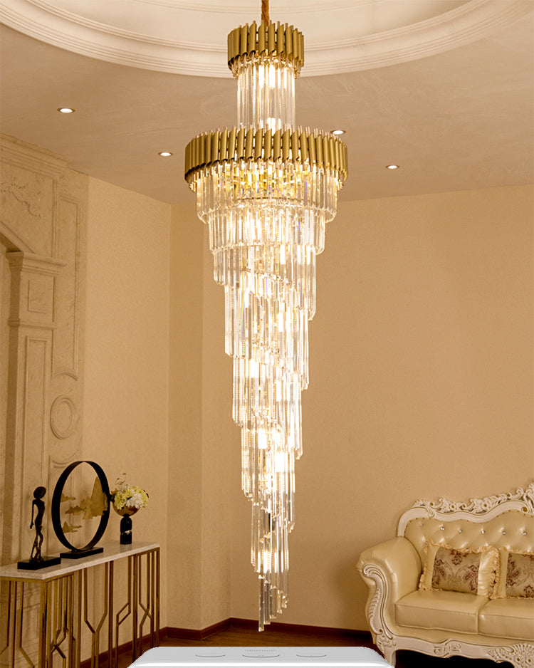 Aria Cascading Crystal Prism Chandelier