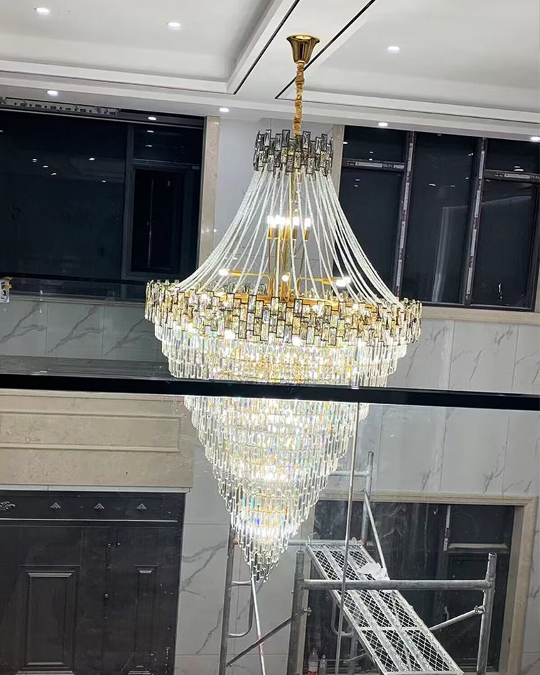 Aria Massive Tiered Crystal Chandelier