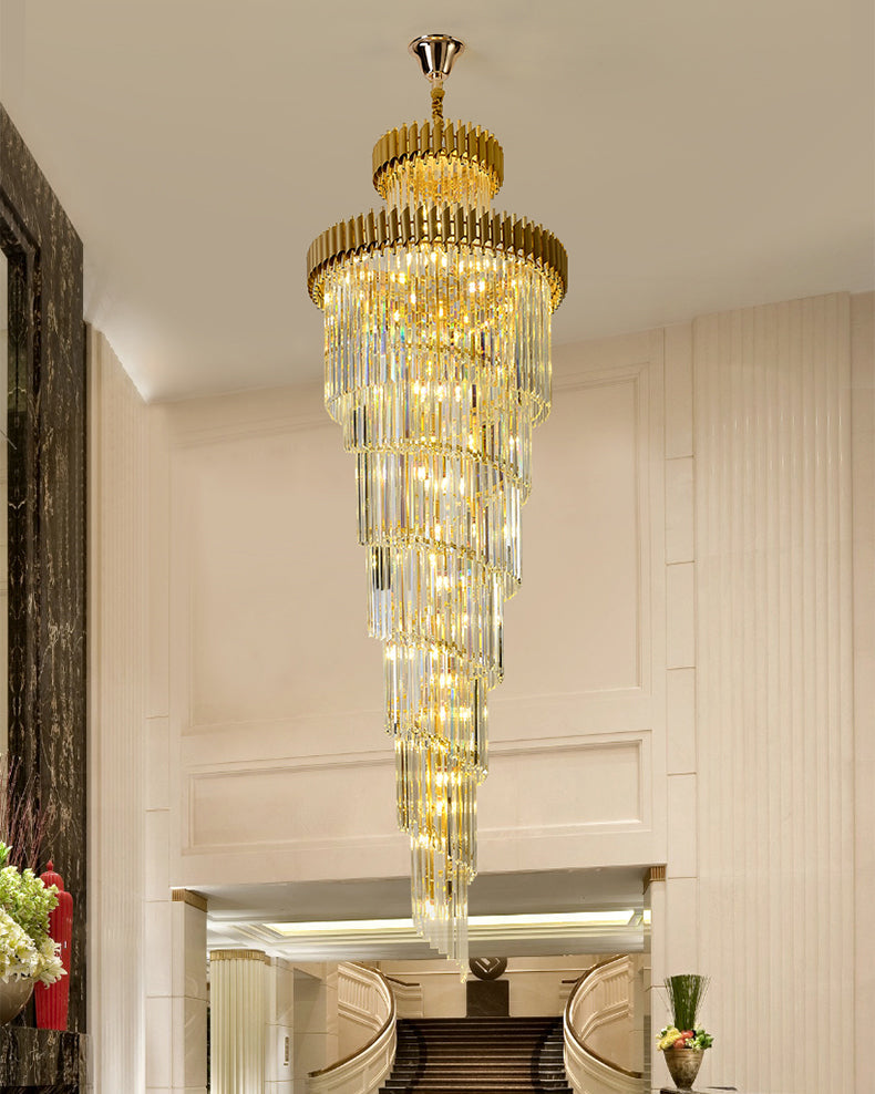 Aria Cascading Crystal Prism Chandelier