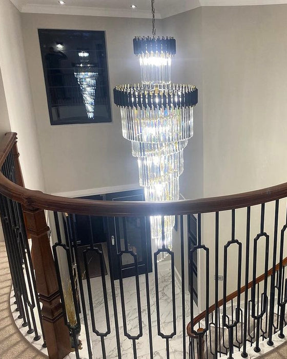 Aria Cascading Crystal Prism Chandelier