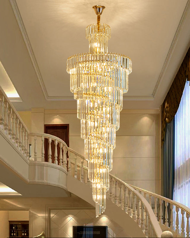 Aria Cascading Crystal Prism Chandelier