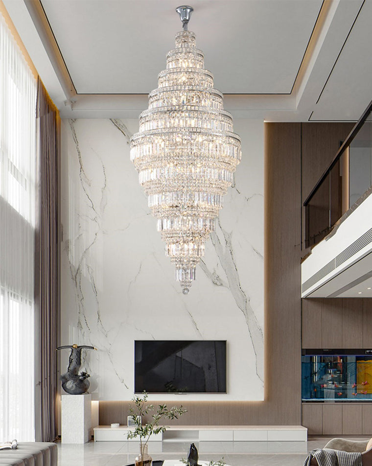 Aria Large Tiered Crystal Chandelier