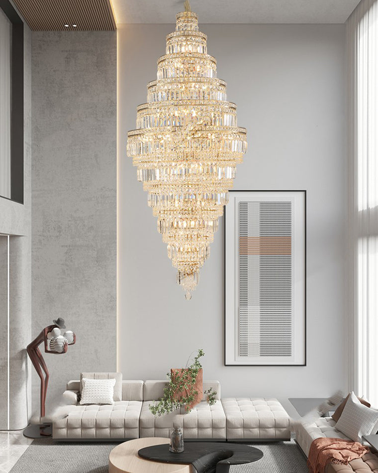 Aria Large Tiered Crystal Chandelier