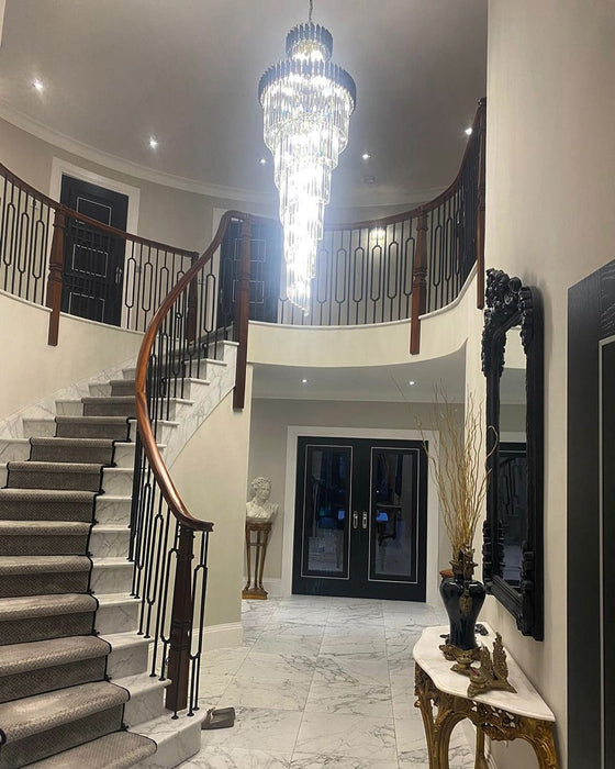 Aria Cascading Crystal Prism Chandelier