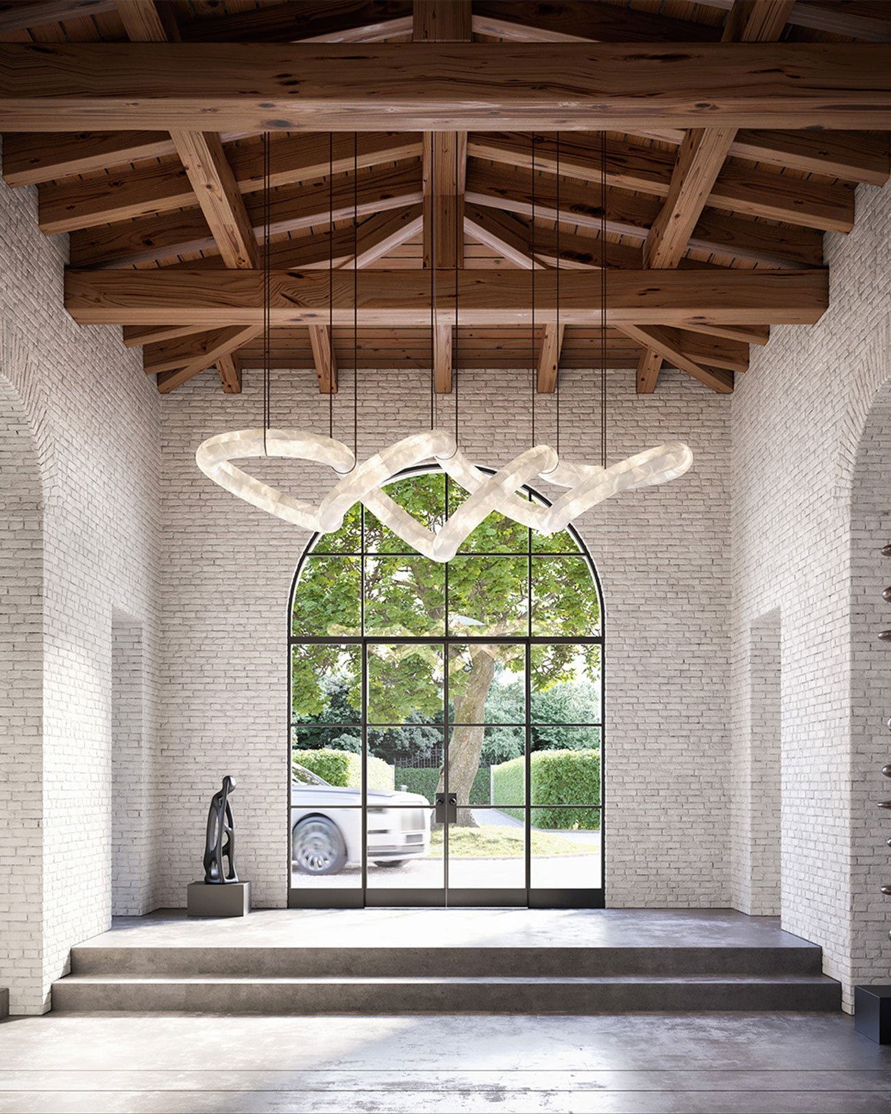 Aria Infinity Massive Alabaster Chandelier