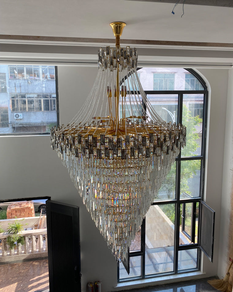 Aria Massive Tiered Crystal Chandelier